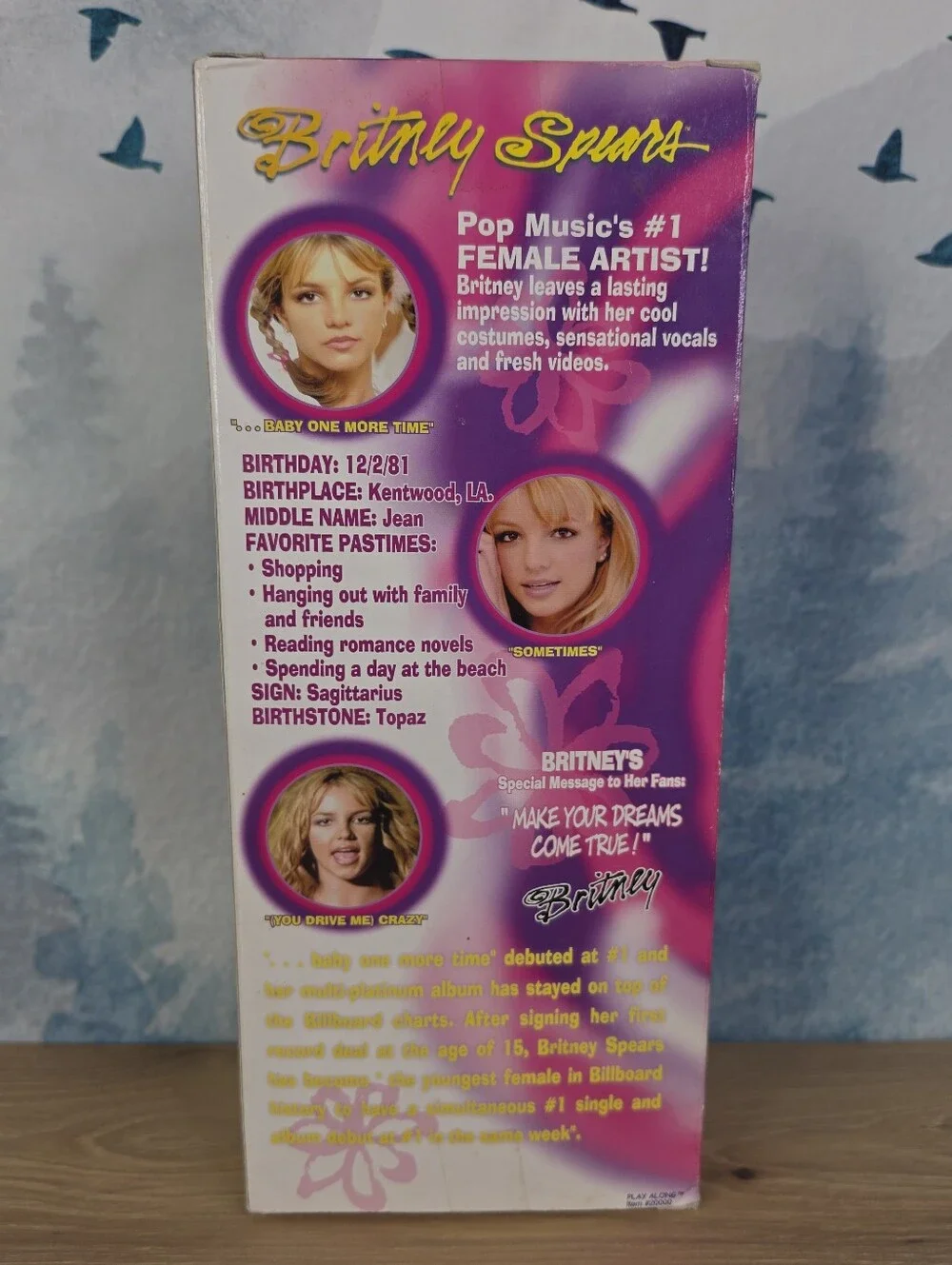 Britney Spears Baby One More Time Play Along Doll NWT Vintage 90s